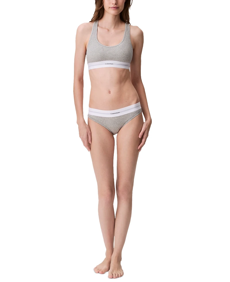 Calvin Klein Women's Ribbed Bikini Underwear QF8022