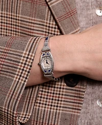 Bulova 150th Anniversary Women's Art Deco Miss America Stainless Steel Expansion Bracelet Watch 18mm