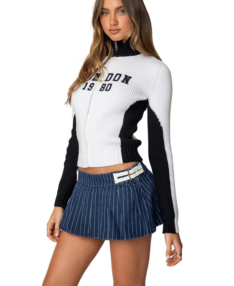 Edikted Womens London High Neck Cardigan