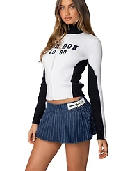 Edikted Womens London High Neck Cardigan