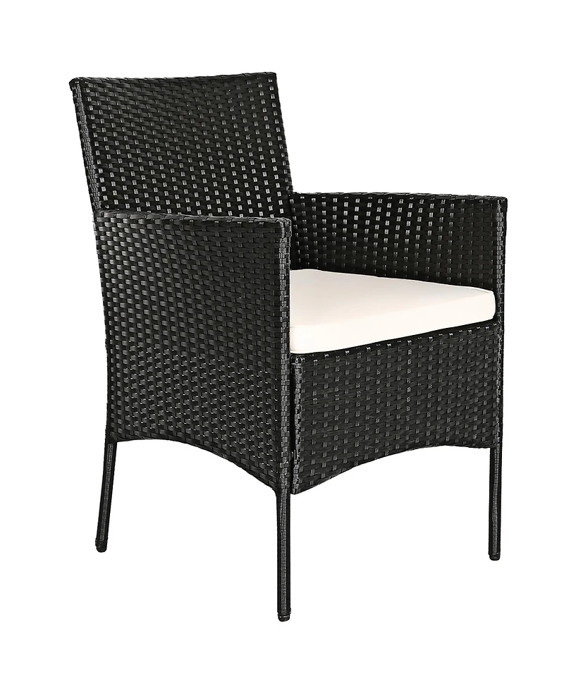 8PCS Patio Rattan Furniture Set Cushioned Sofa Coffee Table Backyard Porch Red