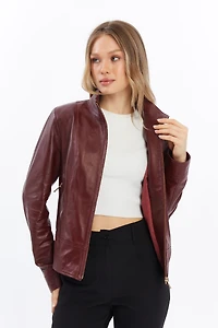 Furniq Uk Women's Leather Jacket