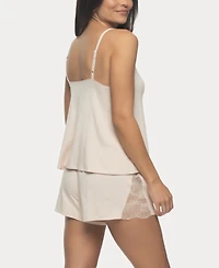 Felina Women's Desiree Short Sleeve Pajama Camisole and Set