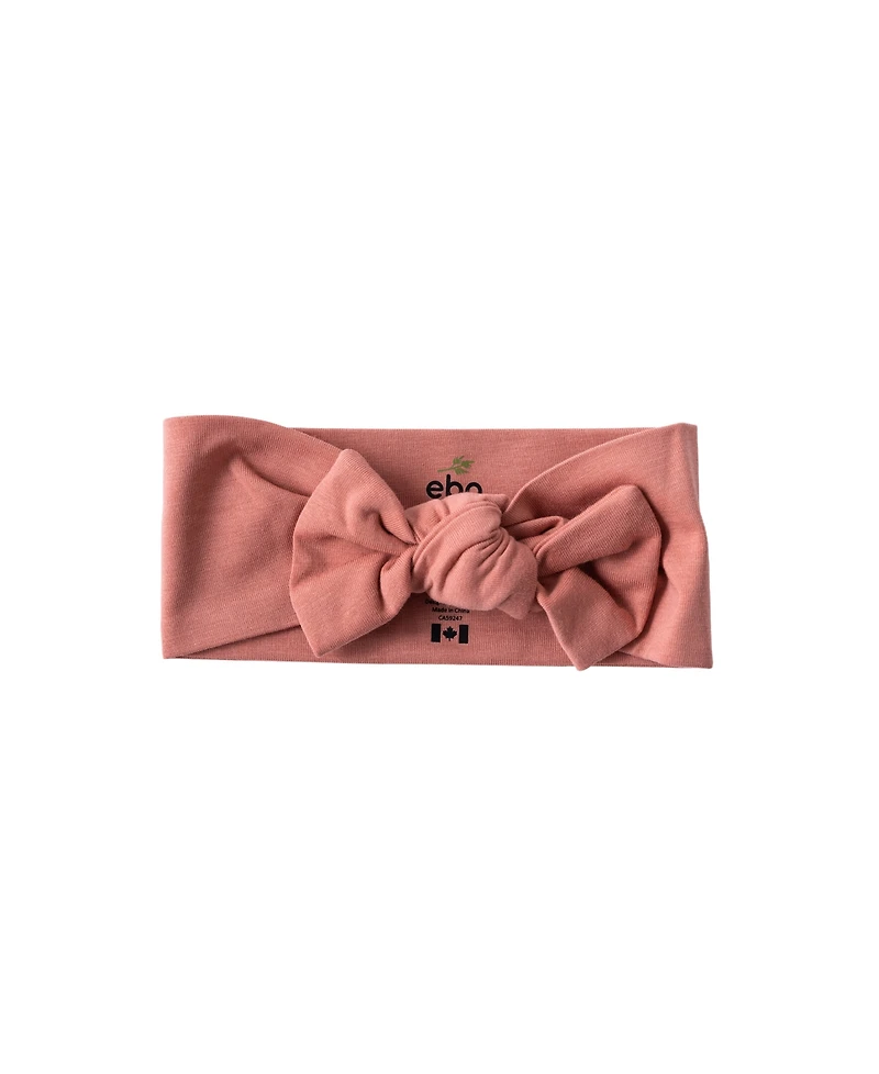Earth Baby Outfitters Baby Girls 2-Piece Bow Hat and Headband Set