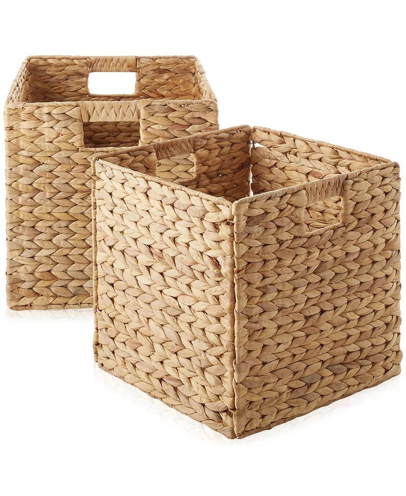 Casafield 13" x 13" Water Hyacinth Storage Baskets