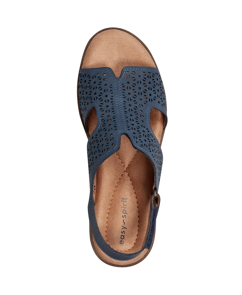 Easy Spirit Women's Kali Low Wedge Slingback Sandals
