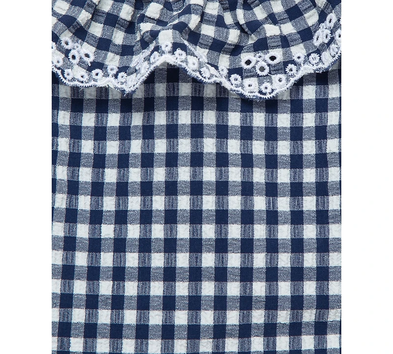 Little Me Baby Girls Gingham-Print 2-Piece Swimsuit
