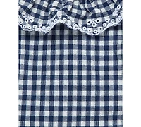 Little Me Baby Girls Gingham-Print 2-Piece Swimsuit
