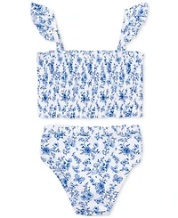 Little Me Baby Girls Floral-Print 2-Piece Swimsuit