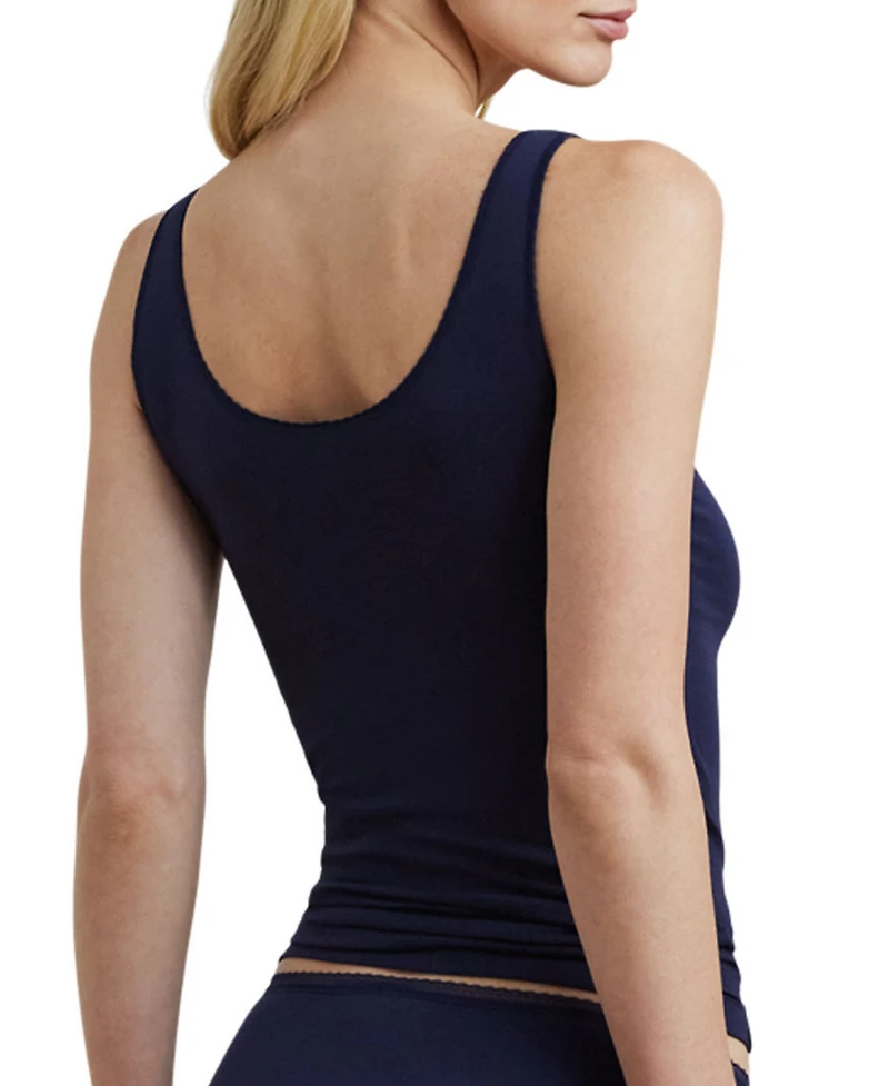 Lauren Ralph Women's Cotton Lace-Trim Tank Top 4L0210