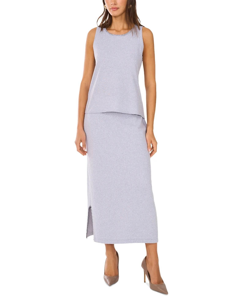 Vince Camuto Women's Whipstitched Sleeveless Sweater