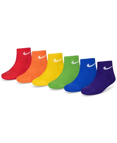 Nike Boys 4-7 Ankle Socks, 6-Pack