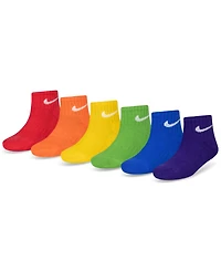 Nike Boys 4-7 Ankle Socks, 6-Pack