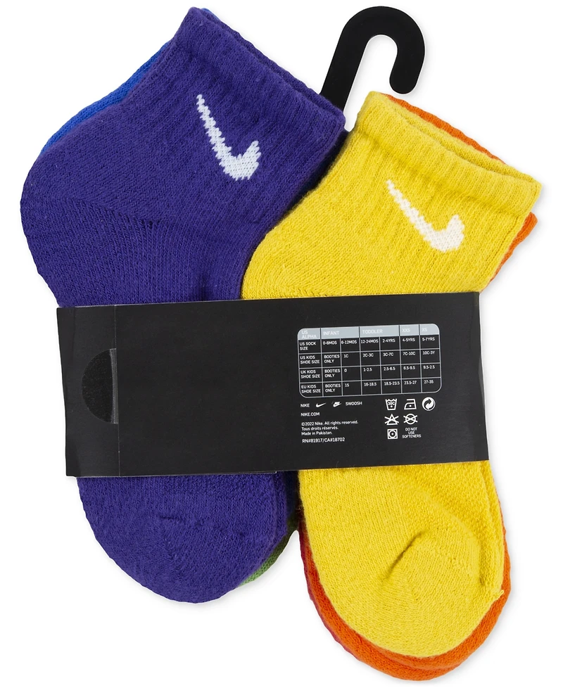Nike Boys 4-7 Ankle Socks, 6-Pack