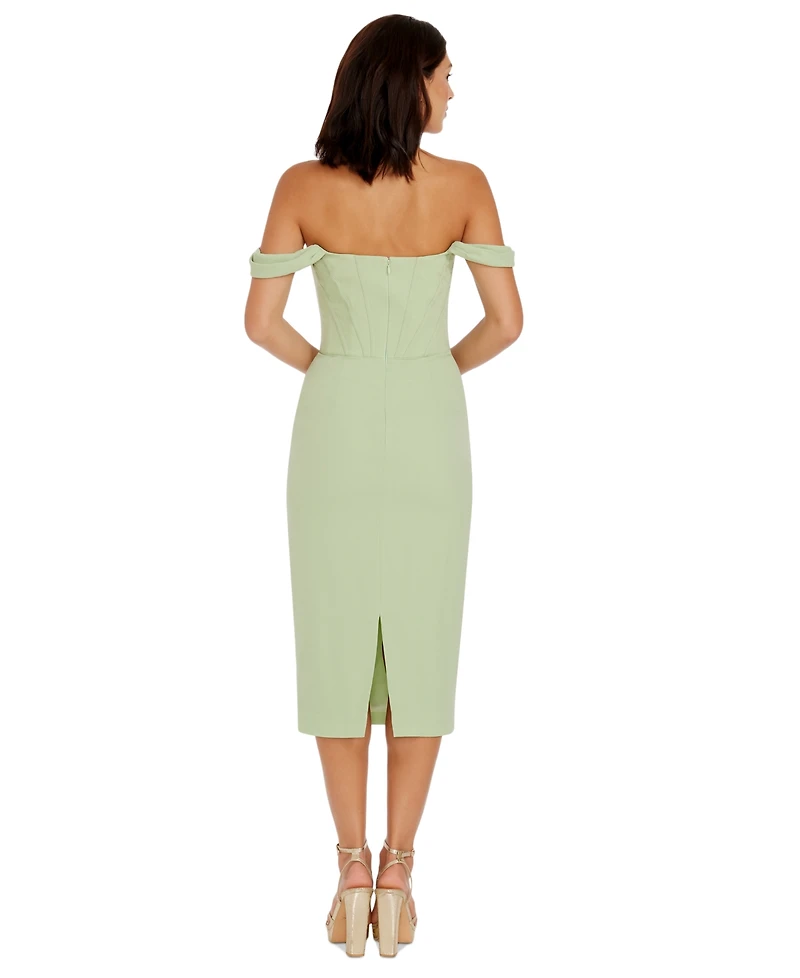 Dress the Population Women's Vickie Off-The-Shoulder