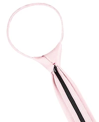 Tommy Hilfiger Boys Textured Solid Pre-Tied Zipper Tie