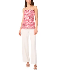 1.state Women's Printed Strapless Tube Top