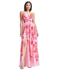 Dress the Population Women's Alyssa Floral-Print Gown