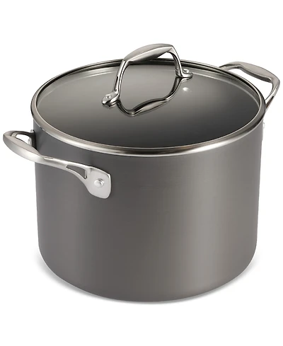 Tramontina Hard-Anodized Aluminum 8-Qt Covered Stock Pot