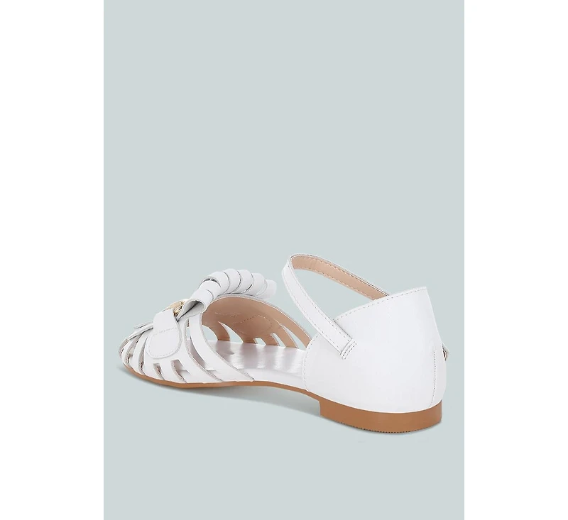 Ramita Horsebit Fringe Flat Sandals