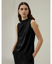 Lilysilk Women's Sleeveless Minimalist Silk Top