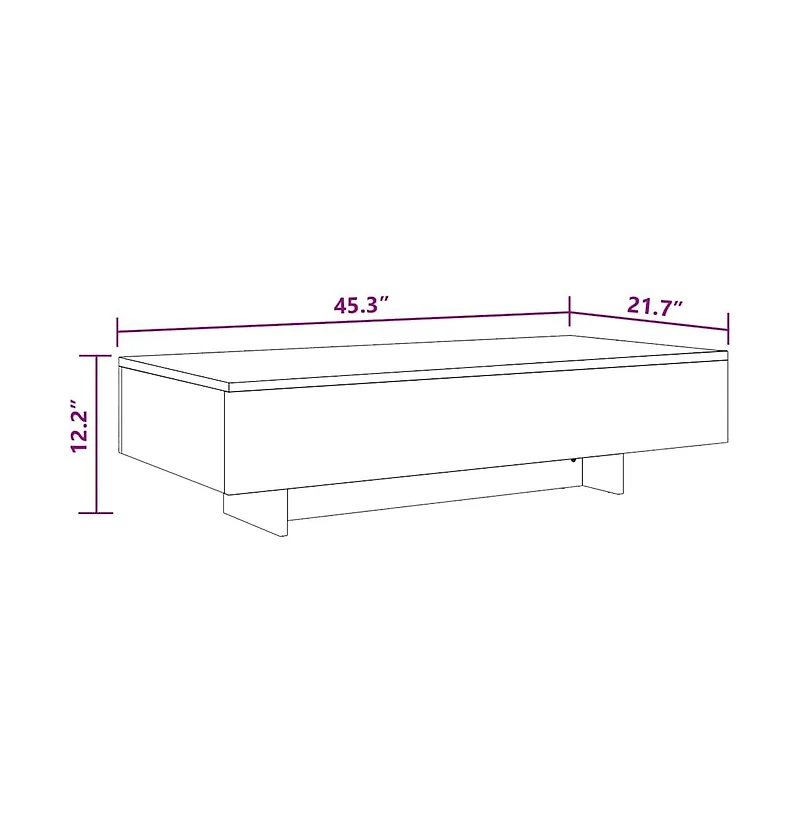 Coffee Table High Gloss White