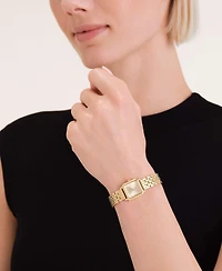 Rosefield Boxelle Women's Gold Tone Stainless Steel Bracelet Watch 19.5mm