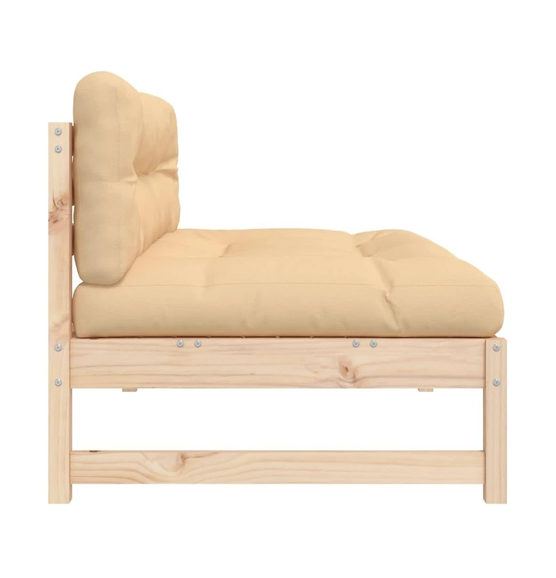 Middle Sofa 47.2"x31.5" Solid Wood Pine