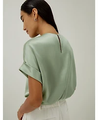 Lilysilk Women's Contemporary Oversized Silk Top