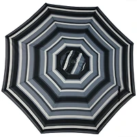 9ft Striped Outdoor Umbrella for Patio, Pool or Yard - Polyester Table Market with Tilt and Crank Catalina Beach Stripe