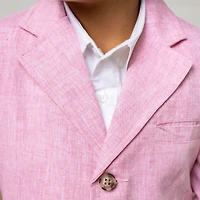Hope & Henry Big Boys Heirloom Linen Suit Jacket