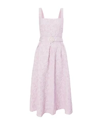 Quiz Women's Jacquard Square Neck Midi Dress