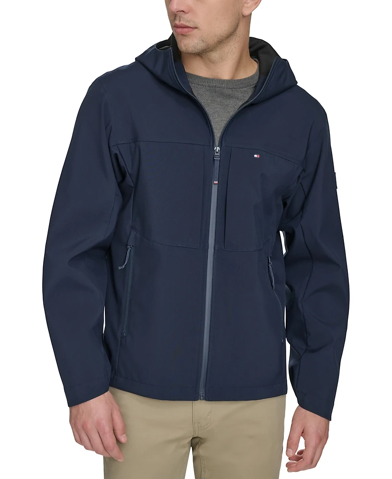 Tommy Hilfiger Men's Softshell Rain Hoodie