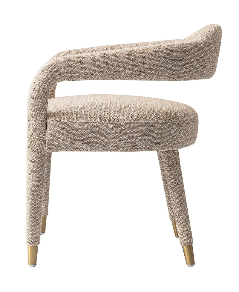 Manhattan Comfort Aspen 23.2" Modern Tweed Upholstered Dining Armchair