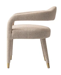 Manhattan Comfort Aspen 23.2" Modern Tweed Upholstered Dining Armchair