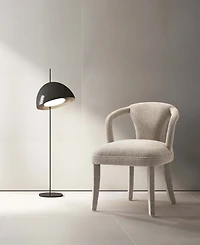 Manhattan Comfort Palmer 22.8" Modern Tweed Upholstered Dining Armchair
