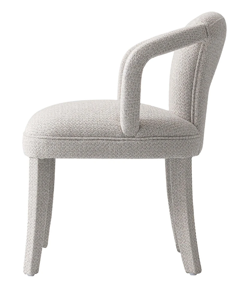 Manhattan Comfort Palmer 22.8" Modern Tweed Upholstered Dining Armchair