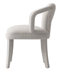 Manhattan Comfort Palmer 22.8" Modern Tweed Upholstered Dining Armchair