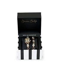Jessica Carlyle Women's Shiny Gold Metal Alloy Analog Watch, 16mm