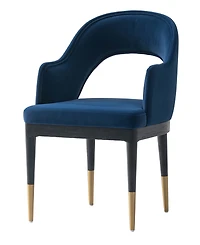 Manhattan Comfort Carrington 20.9" Modern Velvet Upholstered Dining Armchair
