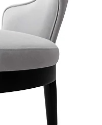 Manhattan Comfort Carrington 20.9" Modern Velvet Upholstered Dining Armchair