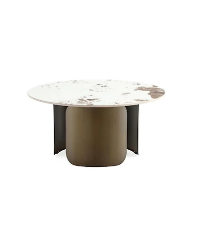 Manhattan Comfort Monica 31.49" Modern Sintered Stone Top Coffee Table