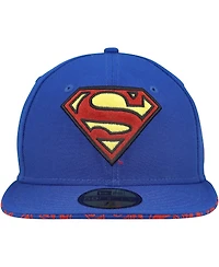 New Era Men's Blue Superman 59FIFTY Fitted Hat