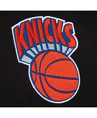 Mitchell & Ness Men's Black New York Knicks Hardwood Classics Blackout Collection Pullover Hoodie