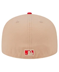 New Era Men's Khaki Cincinnati Reds 59FIFTY Fitted Hat