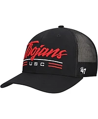 '47 Brand Men's Black Usc Trojans Garner Trucker Adjustable Hat