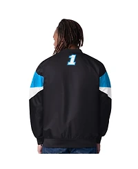 Starter Men's Black Ross Chastain Busch Light Striker I V-Neck Pullover Jacket