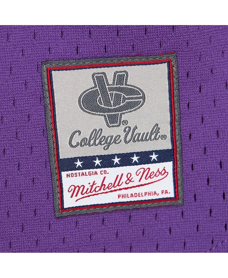 Mitchell & Ness Men's Purple Lsu Tigers Game Time Vintage Mesh Button Front Top