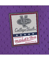 Mitchell & Ness Men's Purple Lsu Tigers Game Time Vintage Mesh Button Front Top