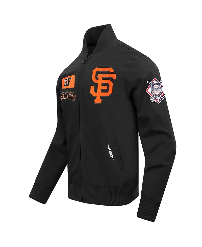 Pro Standard Men's Black San Francisco Giants Area Code Twill Full-Zip Jacket